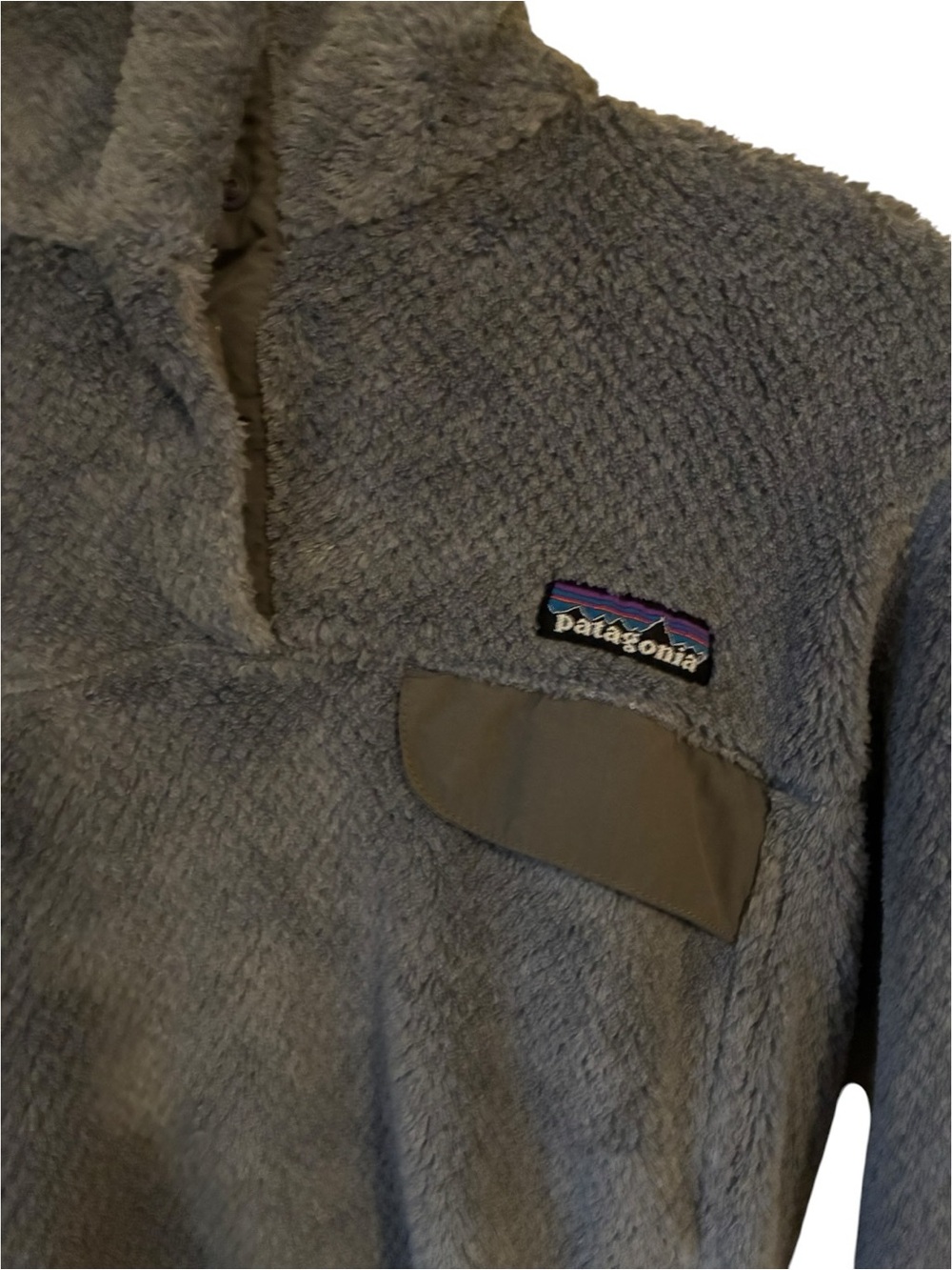 Patagonia Gray Sherpa Fleece Pullover